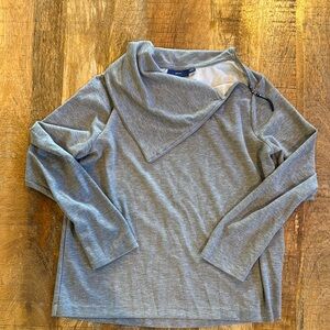 Apt. 9 Gray Asymmetrical Sweatshirt